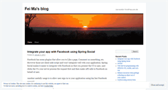 Desktop Screenshot of feima2011.wordpress.com
