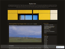 Tablet Screenshot of finchertrist.wordpress.com