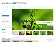 Tablet Screenshot of manipalphotoblog.wordpress.com