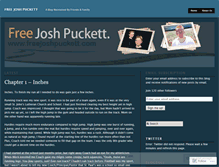 Tablet Screenshot of freejoshpuckett.wordpress.com