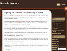 Tablet Screenshot of notableleaders.wordpress.com