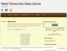Tablet Screenshot of mariateresaalaezgarcia.wordpress.com