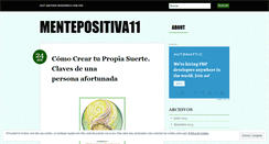 Desktop Screenshot of mentepositiva11.wordpress.com