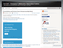 Tablet Screenshot of eclic.wordpress.com