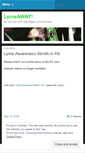 Mobile Screenshot of lymeaway.wordpress.com