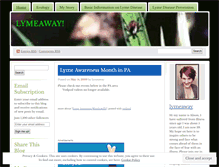Tablet Screenshot of lymeaway.wordpress.com