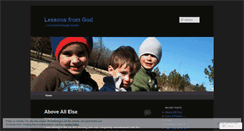 Desktop Screenshot of lessonsfromgod.wordpress.com