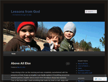 Tablet Screenshot of lessonsfromgod.wordpress.com