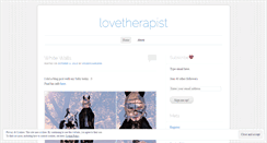 Desktop Screenshot of lovetherapist.wordpress.com