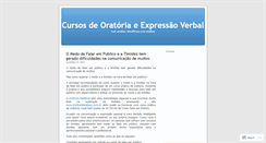 Desktop Screenshot of cursosoratoria.wordpress.com