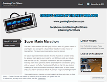 Tablet Screenshot of gamingforothers.wordpress.com