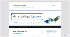 Desktop Screenshot of datacablingexpert.wordpress.com