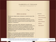 Tablet Screenshot of gabrielaethiago.wordpress.com