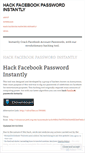 Mobile Screenshot of hackfacebookpasswordinstantly.wordpress.com