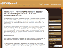 Tablet Screenshot of aheadahead.wordpress.com