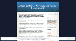 Desktop Screenshot of advocacygrp.wordpress.com