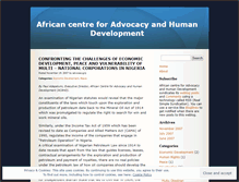 Tablet Screenshot of advocacygrp.wordpress.com