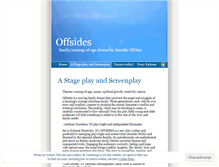 Tablet Screenshot of offsidesstageplay.wordpress.com