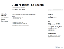 Tablet Screenshot of culturadigitalnaescola.wordpress.com