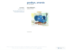 Tablet Screenshot of goodbyeamanda.wordpress.com