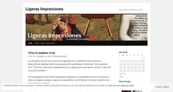 Desktop Screenshot of ligerasimpresiones.wordpress.com