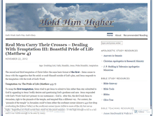 Tablet Screenshot of holdhimhigher.wordpress.com