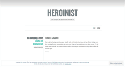 Desktop Screenshot of heroinist.wordpress.com