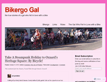 Tablet Screenshot of bikergogal.wordpress.com