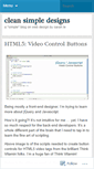 Mobile Screenshot of cleansimpledesigns.wordpress.com
