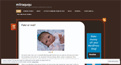 Desktop Screenshot of miiraququ.wordpress.com
