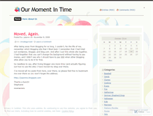Tablet Screenshot of ourmomentintime.wordpress.com