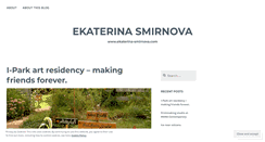 Desktop Screenshot of ekaterinasmirnova.wordpress.com