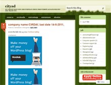 Tablet Screenshot of cityad.wordpress.com