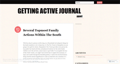Desktop Screenshot of gettingactivejournal.wordpress.com