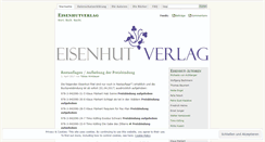 Desktop Screenshot of eisenhutverlag.wordpress.com