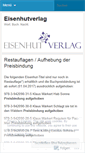 Mobile Screenshot of eisenhutverlag.wordpress.com
