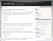 Tablet Screenshot of easyrecipescook.wordpress.com