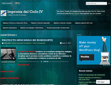 Tablet Screenshot of cicloivgerman.wordpress.com
