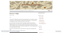 Desktop Screenshot of greyducksociety.wordpress.com