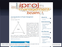 Tablet Screenshot of iprojteam.wordpress.com
