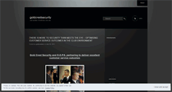 Desktop Screenshot of goldcrestsecurity.wordpress.com