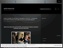 Tablet Screenshot of goldcrestsecurity.wordpress.com