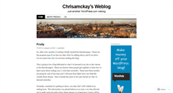 Desktop Screenshot of chrisamckay.wordpress.com