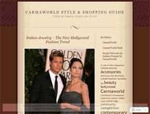 Tablet Screenshot of carmaworldindianshopping.wordpress.com
