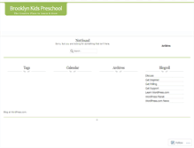 Tablet Screenshot of brooklynkidspreschool.wordpress.com