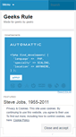 Mobile Screenshot of geeksrule10.wordpress.com