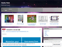 Tablet Screenshot of geeksrule10.wordpress.com