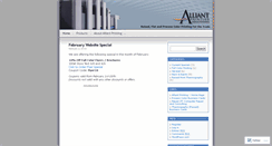 Desktop Screenshot of alliantprinting.wordpress.com