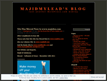 Tablet Screenshot of majidmylead.wordpress.com