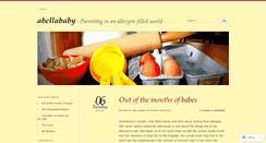 Desktop Screenshot of abellababy.wordpress.com